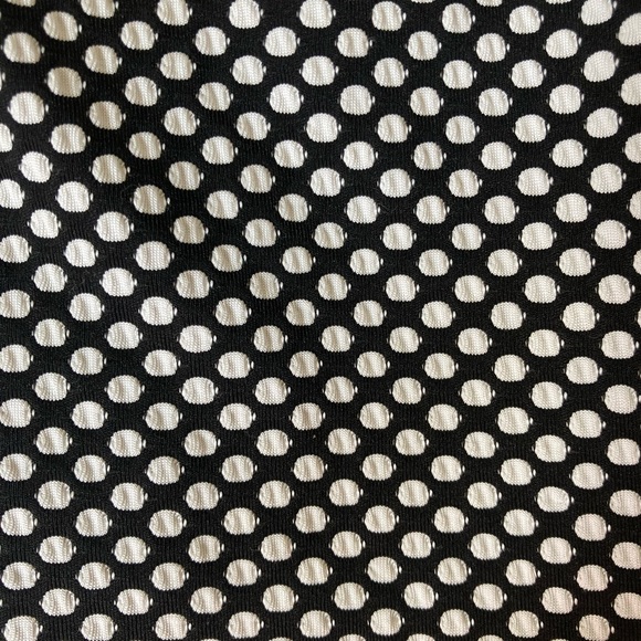 Black and white polka dot peplum top - Picture 4 of 4